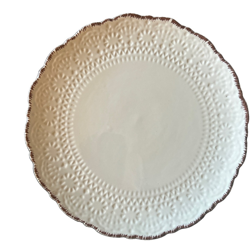 Pfaltzgraff Chateau Embossed Design Cream 1 Replacement Dinner Plate 11"